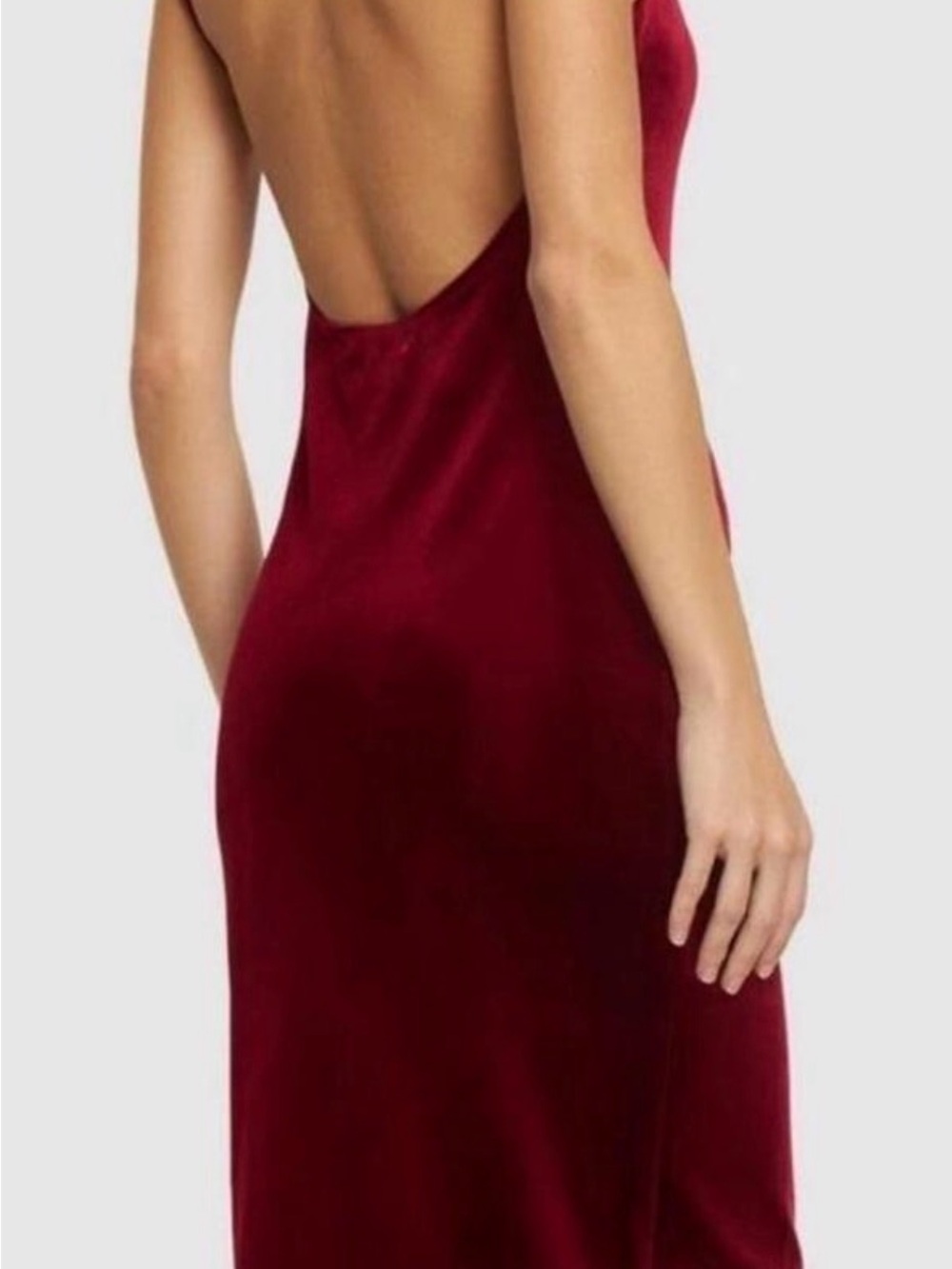 NWT Reformation Meryl Red Velvet Slip Midi Dress XL